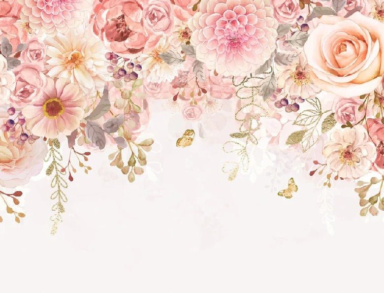 Carta da parati floreale Mademoiselle