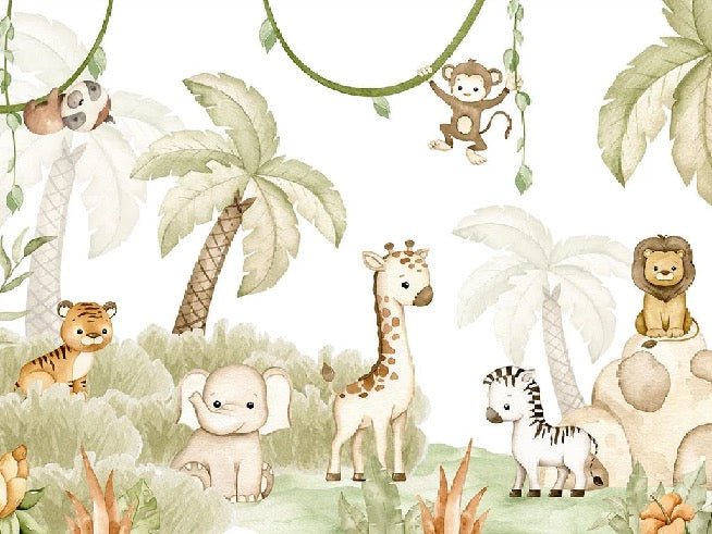 Papier peint animaux savane et douceur, XXL, tendance