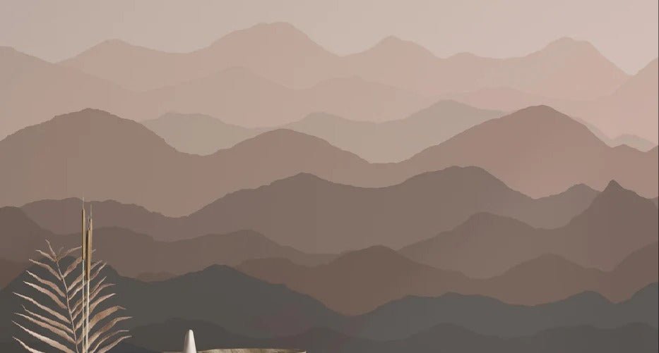 Papier peint panoramique dunes terracotta, XXL, tendance