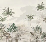 Carta da parati panoramica della giungla Green Eden