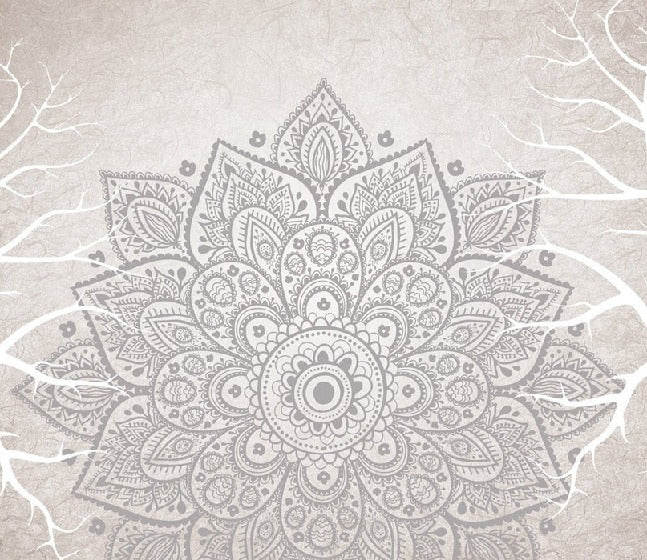 Carta da parati in tessuto non tessuto con mandala indiano bohémien