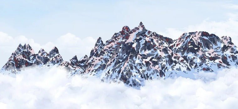 Carta da parati Mont Blanc toile des Cimes