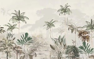 Papier peint panoramique jungle eden vert, XXL, tendance
