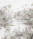 Papier peint panoramique jungle pittoresque, XXL, tendance