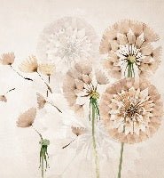 Carta da parati con fiori di dente di leone