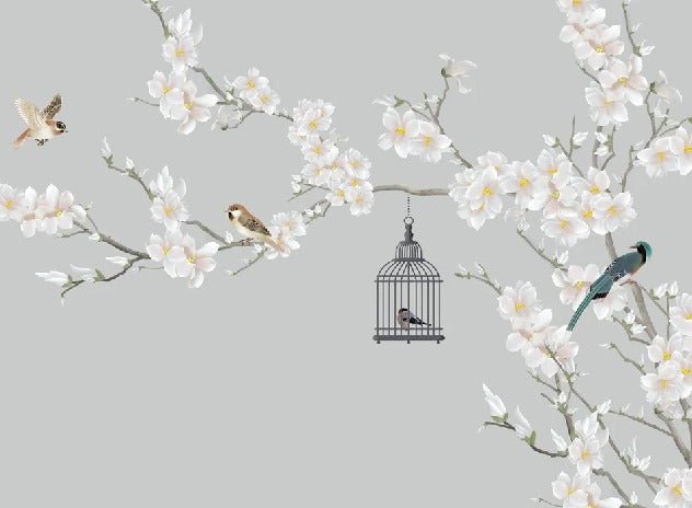 Romantico albero in fiore