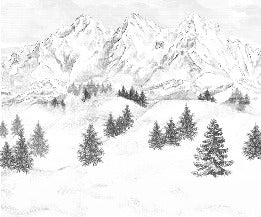 Sfondo della montagna di Chamonix