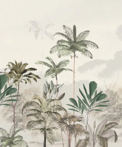 Carta da parati panoramica della giungla Green Eden