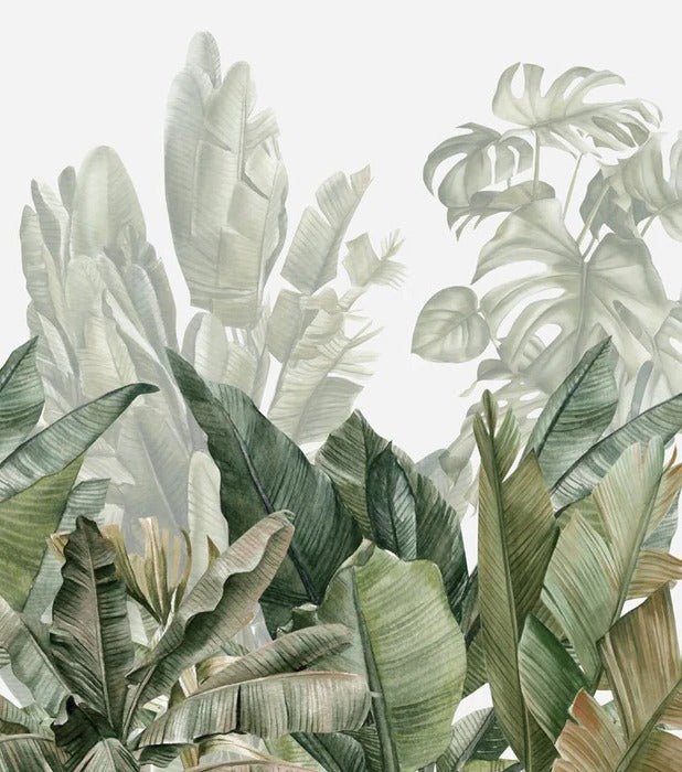 Carta da parati panoramica verde banana