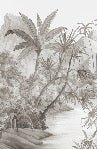 Papier peint panoramique jungle pittoresque, XXL, tendance