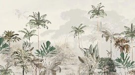 Papier peint panoramique jungle eden vert, XXL, tendance