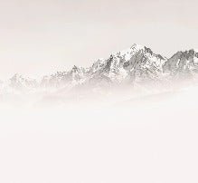 Carta da parati del Monte Bianco, mattina nebbiosa