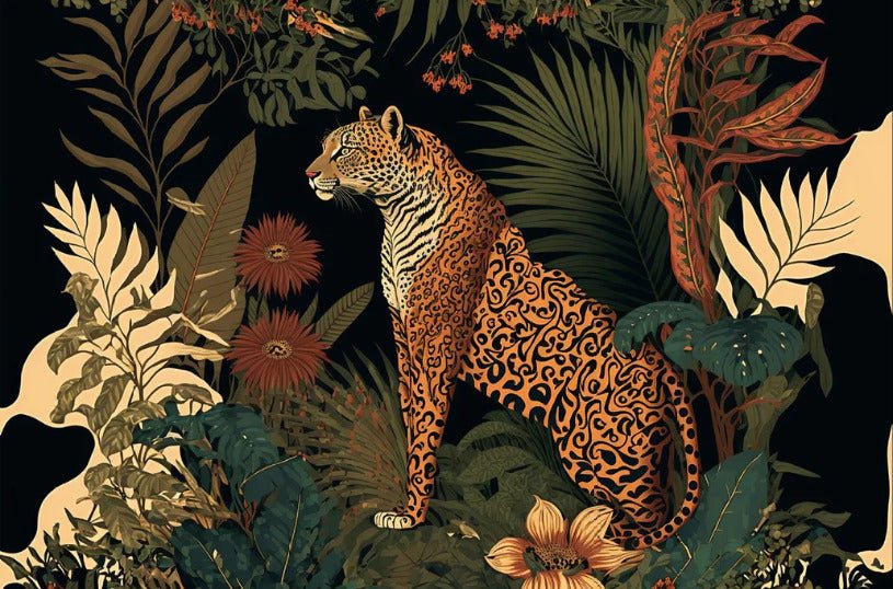 Carta da parati tigre esotica