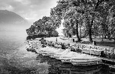Carta da parati panoramica del lago di Annecy