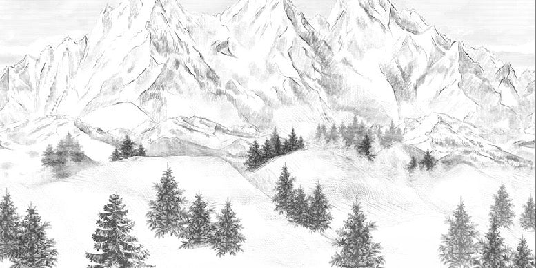 Sfondo della montagna di Chamonix