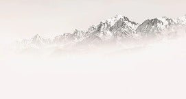 Carta da parati del Monte Bianco, mattina nebbiosa