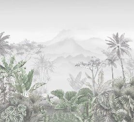 Papier peint tendance tropical vert, XXL, tendance