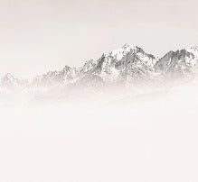 Carta da parati del Monte Bianco, mattina nebbiosa