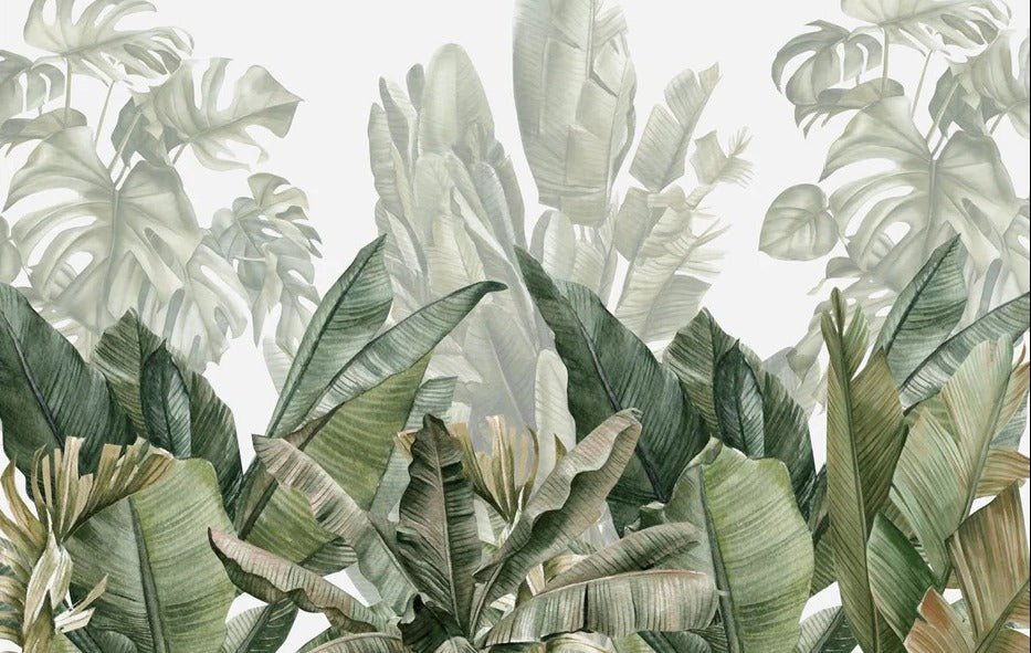 Carta da parati panoramica verde banana