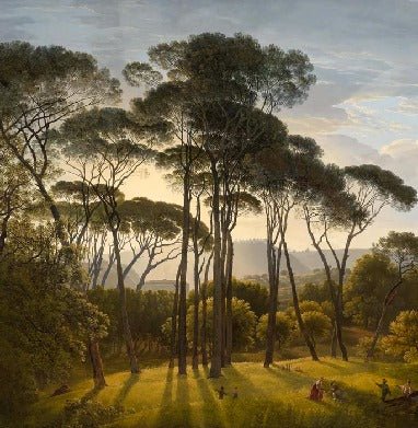 Carta da parati con paesaggio storico italiano