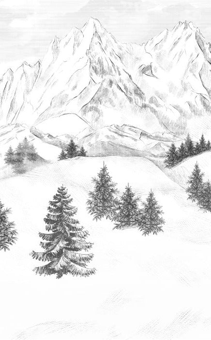 Sfondo della montagna di Chamonix