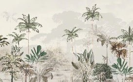 Papier peint panoramique jungle eden vert, XXL, tendance