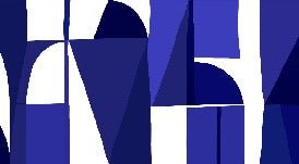 Carta da parati blu in stile Memphis