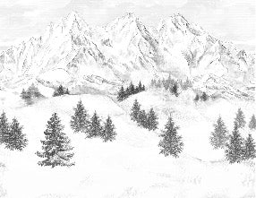 Sfondo della montagna di Chamonix