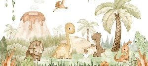 Baby dinosauri nel parco