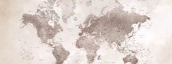 Carta da parati con mappa del mondo senza tempo