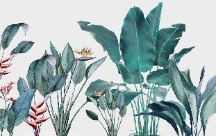 Papier peint panoramique tropical bananier, XXL, tendance