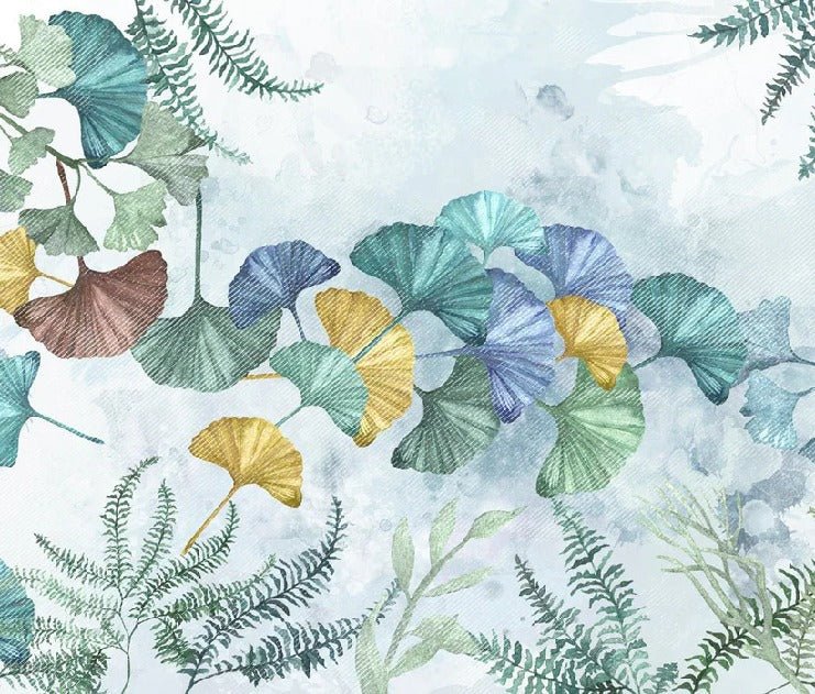 Carta da parati panoramica ginkgo biloba japan