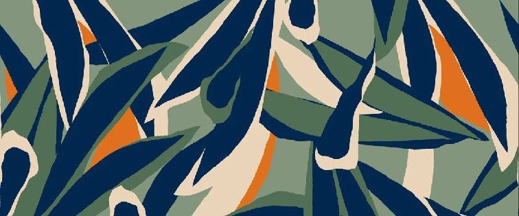 Papier peint panoramique esquisse végétale, XXL, tendance