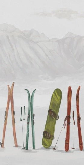 Papier peint ski à Courchevel, XXL, tendance