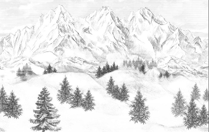 Sfondo della montagna di Chamonix