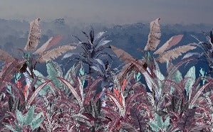 Carta da parati botanica panoramica