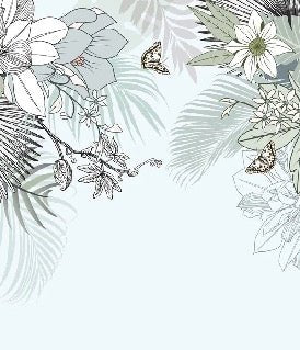 Papier peint wc tendance nature plante vert d'eau, XXL, tendance