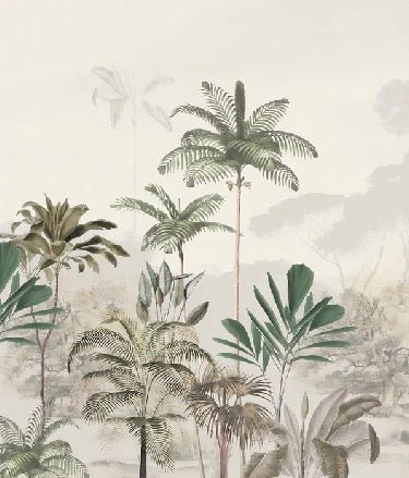 Carta da parati panoramica della giungla Green Eden