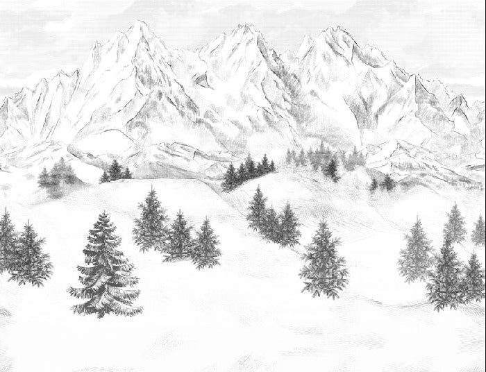 Sfondo della montagna di Chamonix