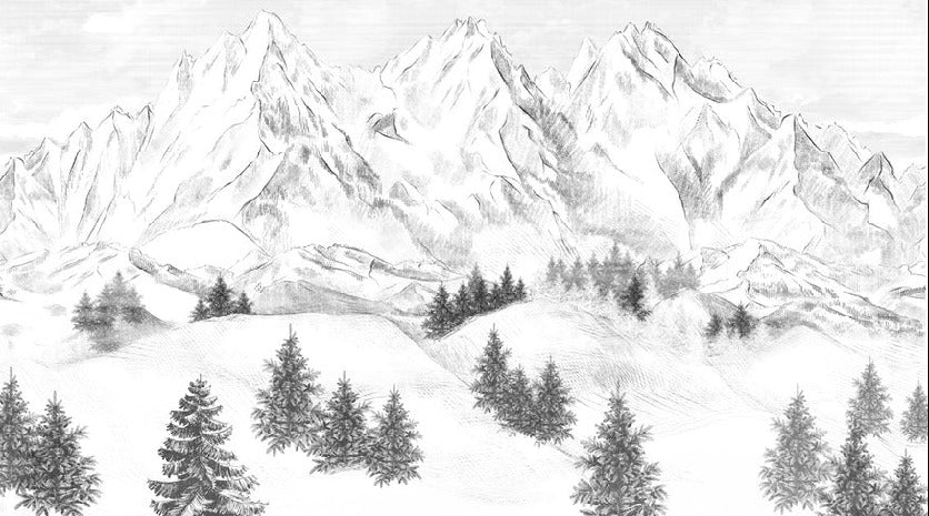 Sfondo della montagna di Chamonix