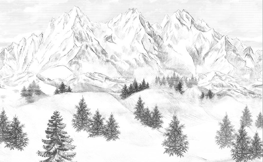 Sfondo della montagna di Chamonix