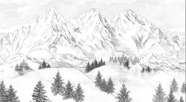 Sfondo della montagna di Chamonix