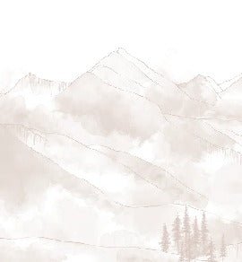 Carta da parati panoramica Aravis beige