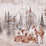 Children's bedroom wallpaper douces biches, XXL, tendance