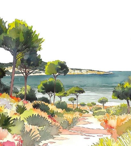 Carta da parati panoramica estiva