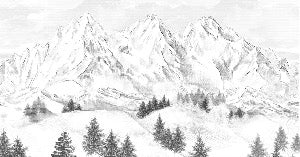 Sfondo della montagna di Chamonix