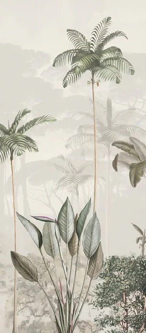 Carta da parati panoramica della giungla Green Eden