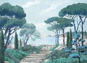 Carta da parati passeggiata nei torrenti