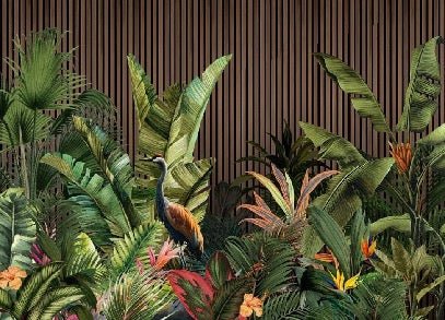 Carta da parati panoramica tasseau vegetal