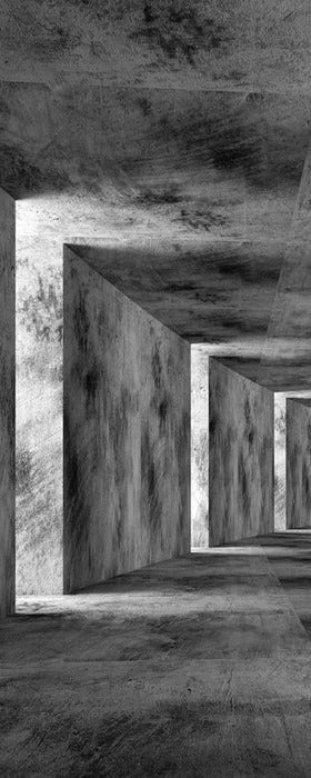 Carta da parati industriale 3D trompe l'oeil
